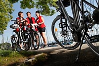 Radfahrer am Bodensee